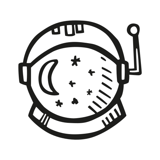 Astronaut, Helmet Icon Free Of Space