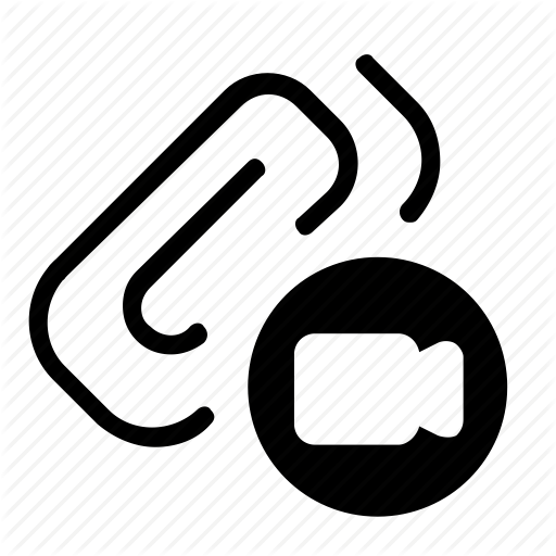 Attach, Attachment, Video Icon