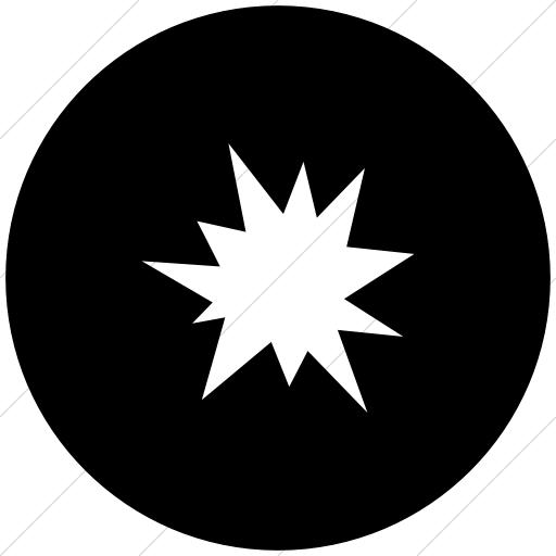 Flat Circle White On Black Ocha Humanitarians Security