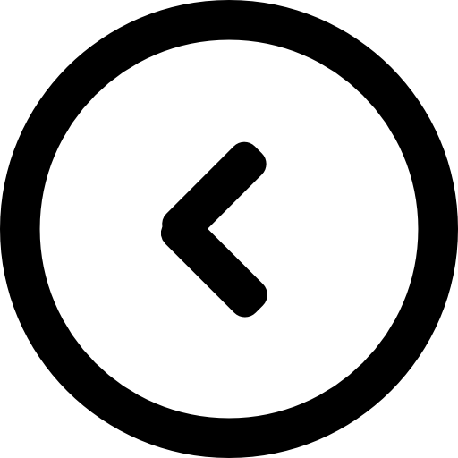 Left Arrow Back Circular Button