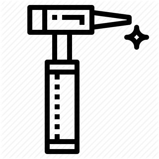 Audition, Ear, Medical, Otoscope Icon