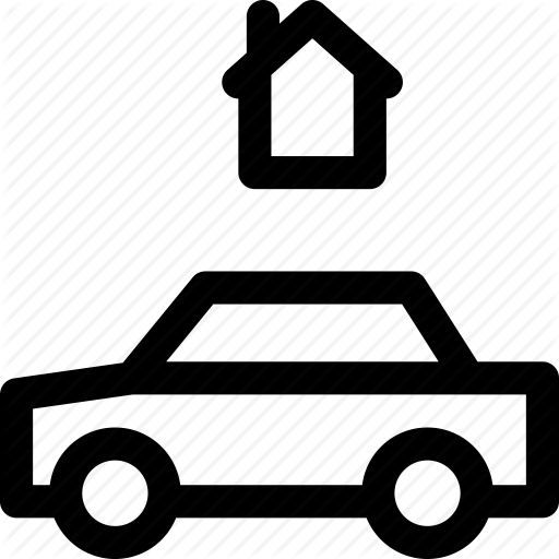 Automobile, Building, Car, Garage, Home, Vehicle Icon