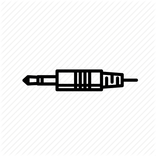 Aux, Cable, Music Icon