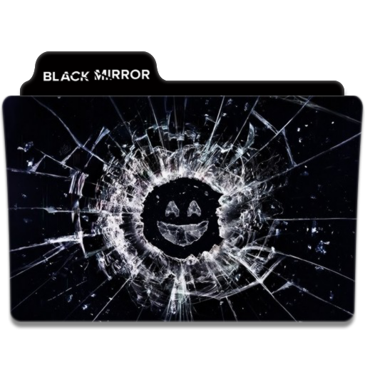 Black Mirror Folder Icon