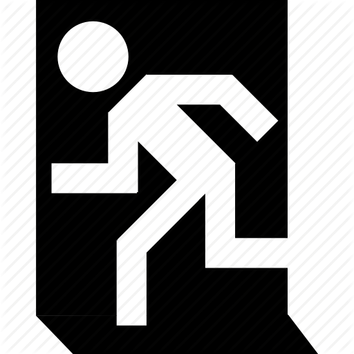 Change Account, Close, Door, Emergency, Exit, Log Out, Logout