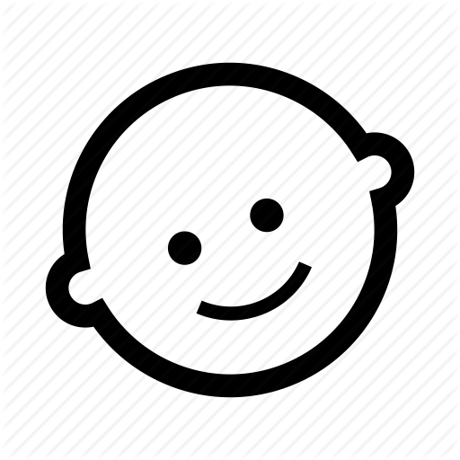 Baby, Child, Children, Face, Girl, Kid, Smile Icon