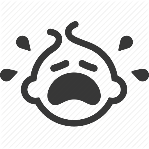 Baby, Crying Baby, Newborn, Raw, Simple Icon