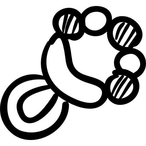 Baby Rattle Musical Tool Icons Free Download