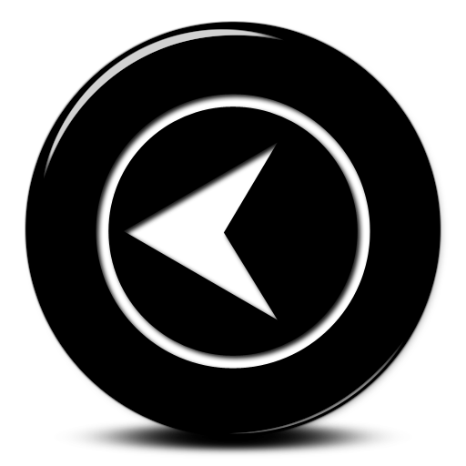 Black Back Arrow Button Icon Png