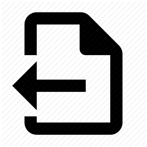 Back, Document, Export Icon
