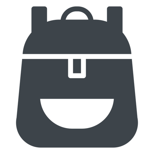School Backpack Flat Icon