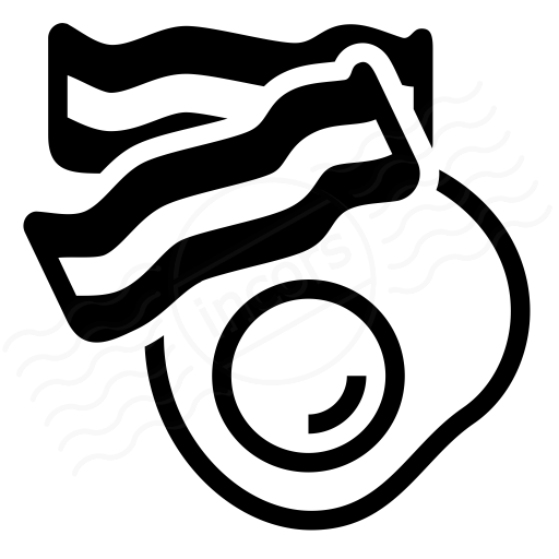 Iconexperience I Collection Fried Egg Bacon Icon