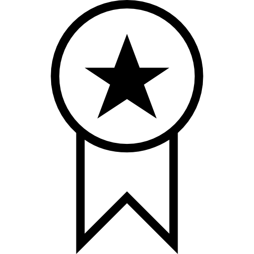 Award Badge With A Star For Sports Icons Free Download