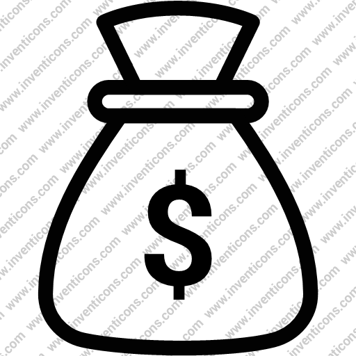 Download Dollar,cash,financial,money,bank,bag Icon Inventicons