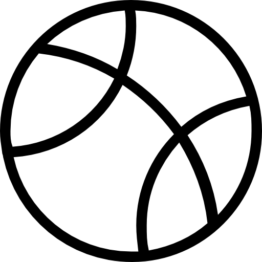 Basketball Outlined Ball Symbol Icons Free Download