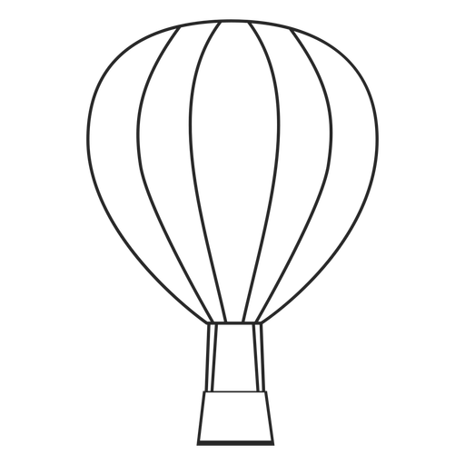 Stroke Air Balloon Icon