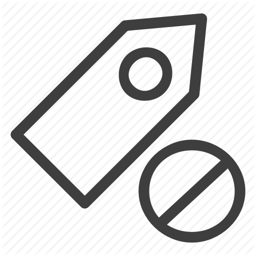 Ban, Ecommerce, Label, Tag Icon