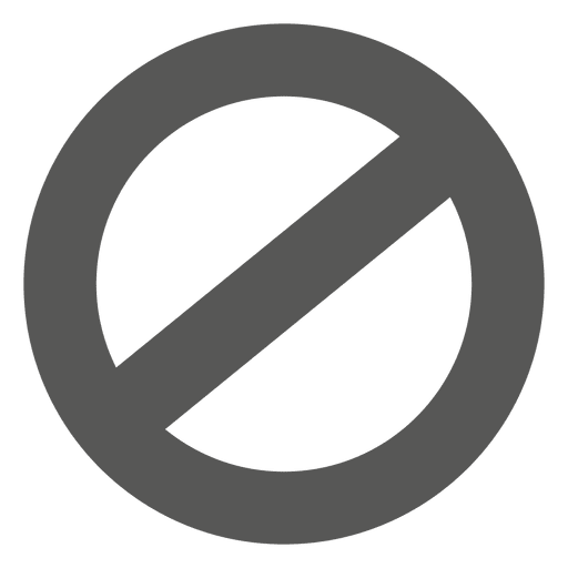 Ban Circle Sign