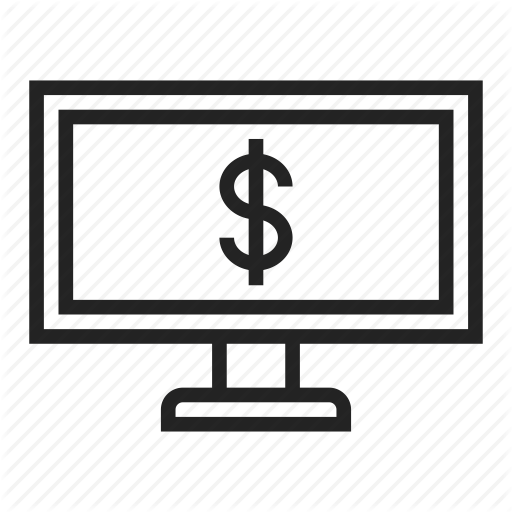 Bank, Desktop, Online Icon