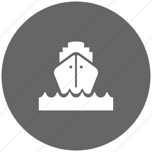 Flat Circle White On Gray Ocha Humanitarians Logistics