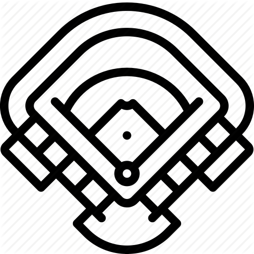 Ball, Baseball, Field, Sport, Stadium Icon