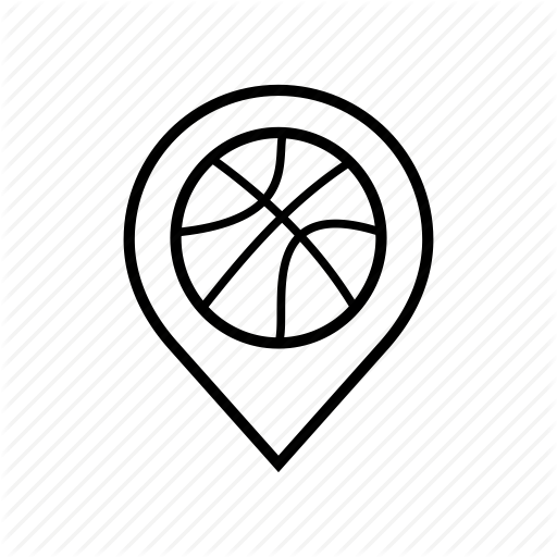 Basketball, Basketball Court, Map Marker, Navigation, Pin, Stadium