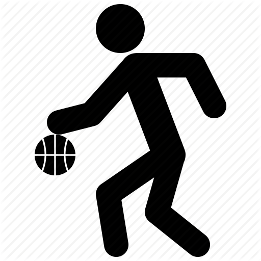 Basketball, Dribbling, Game, Man, Player, Playing, Sport Icon
