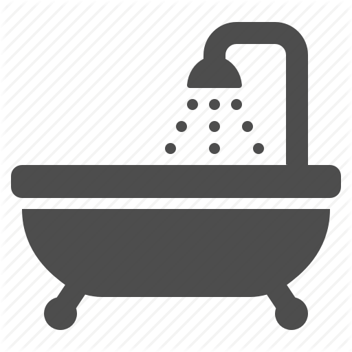 Bath, Bathroom, Bathtub, Drops, Shower, Tub, Water Icon