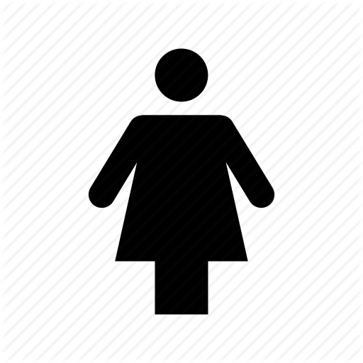 Bathroom Sign, Female, Lady, Madam, Toilet Symbol Icon