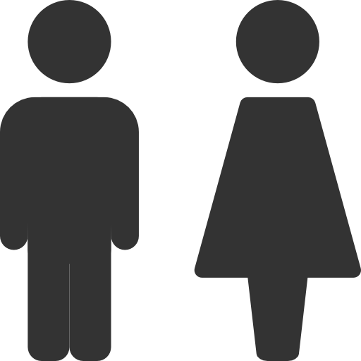 Men, Women, Toilet, Restroom Icon