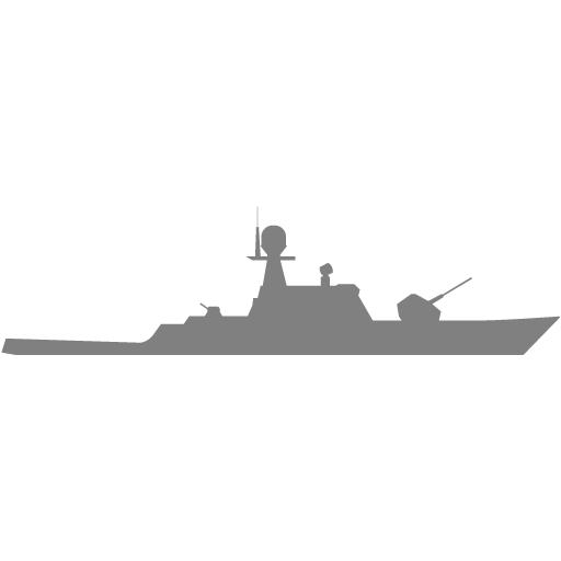 Gray Military Boat Icon