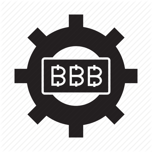 Bitcoin, Cog, Gear Icon