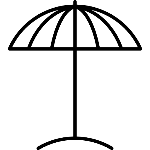 Beach Umbrella Open Icons Free Download