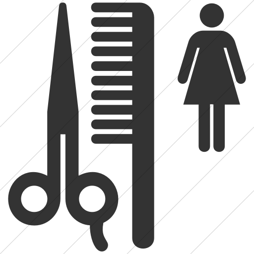 Simple Dark Gray Aiga Beauty Salon Icon