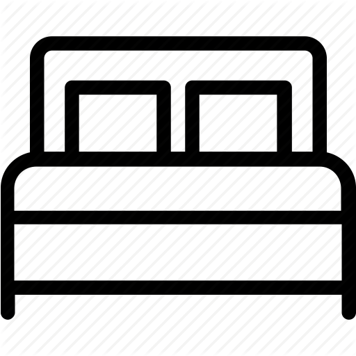 Bed, Bedroom, Double Bed, Furniture, Twin Bed Icon