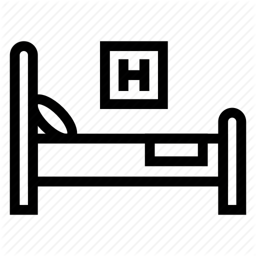 Bed, Clinic, Hospital, Medical Icon