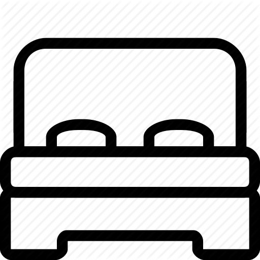 Bed, Bedroom, Hotel, Sleep Icon
