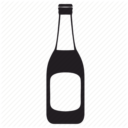Alcohol, Beer, Bottle, Label Icon