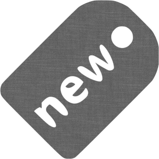 Grey Wall New Badge Icon