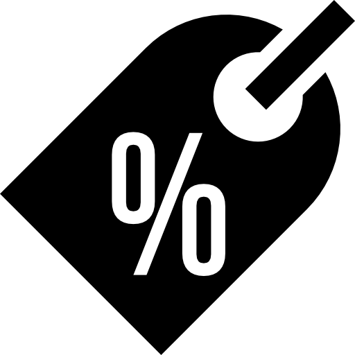 Price Label With Discount Symbol