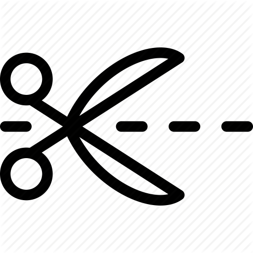 Cloth, Cut, Here, Label, Scissors Icon