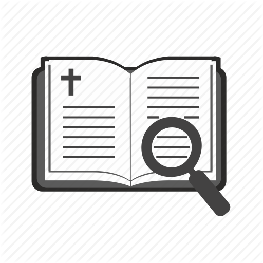 Bible, Book, Religion, Search, Text Icon