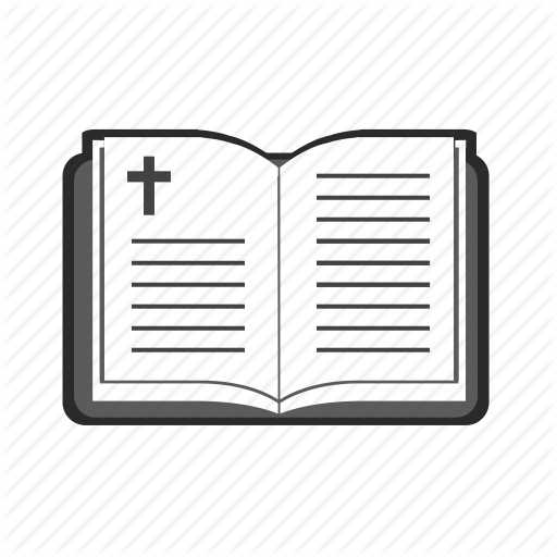 Bible, Book, Opened, Religion, Text Icon