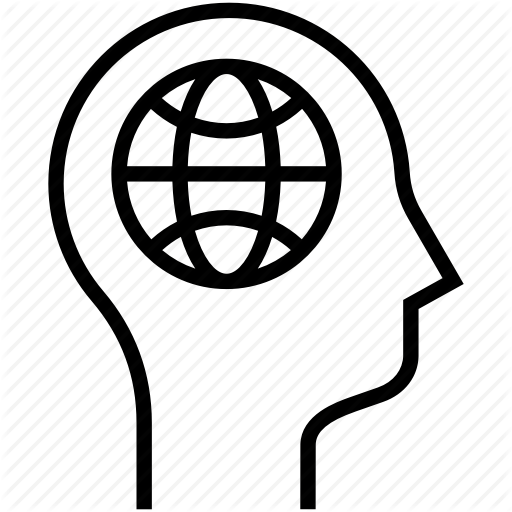 Global, Human Mind, Think Big, Thinking Icon