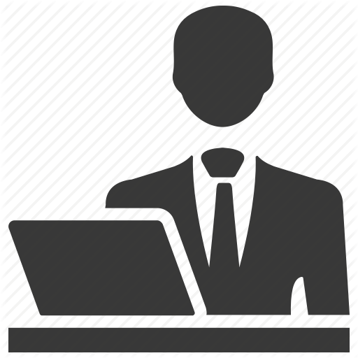Admin, Businessman, Computer, Laptop, User, Working Icon