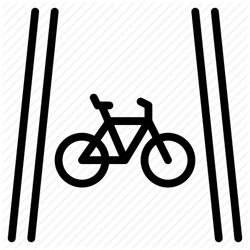 Bicycle, Bike, Lane, Road, Way Icon