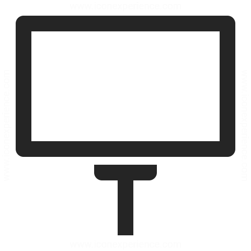 Billboard Empty Icon Iconexperience