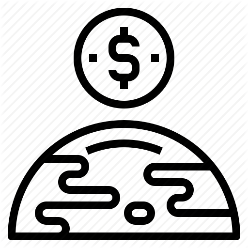 Charity, Donation, Earth, Money, Saving, World Icon