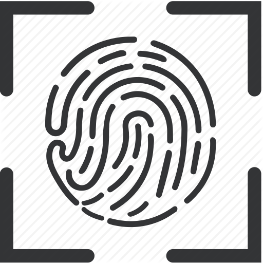 Biometric, Fingerprint, Recognition, Scan Icon