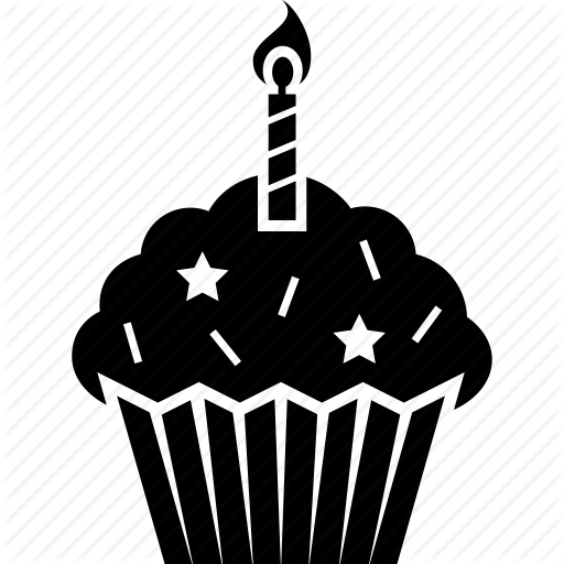 Birthday, Cake, Candle, Celebration, Cupcake Icon